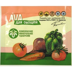 Удобрение AVA для овощей 30 гр фото