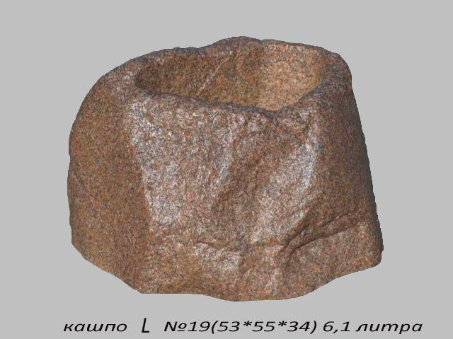 Искусственный  камень Кашпо L-19 фото